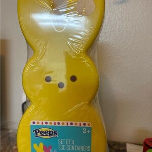 Peeps Yellow Egg Containers Set